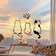Glass door decorative sticker ins wind anti-collision wall sticker