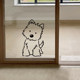 Pick up the kitten, cute animal, dog, interesting creative wall sticker, shop kitchen sliding glass door, advanced anti-collision
