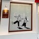 Character silhouette glass door and window decorative stickers