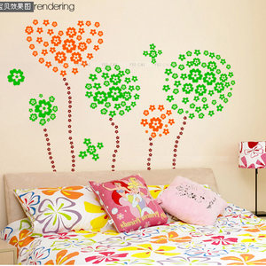 浪漫满屋客厅卧室电视墙婚房门装饰贴纸玻璃门墙壁瓷砖寝室墙贴画