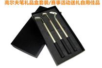  Golf pen holder suit three pens with pen can write desktop business gift gift-giving self-supply