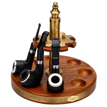 Rubinsky Tobacco Fight Display Bracket Retro Solid Wood Brief Ancient Bronze Gagwood Assembly Tobacco Scoop Special