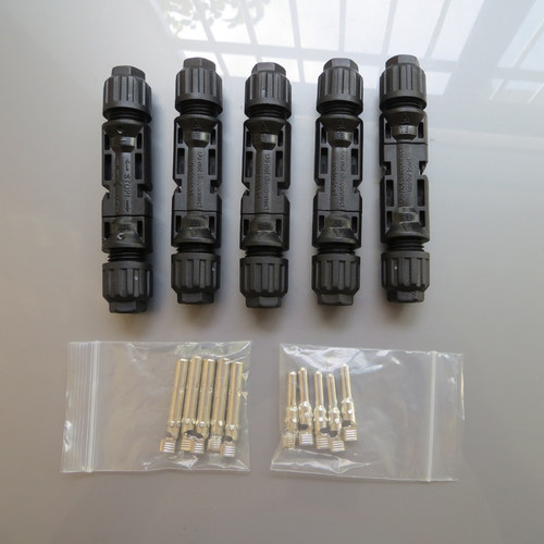 MC4公母插头 MC4防水专用光伏太阳能电池板连接器连接头插针面板 - 图3