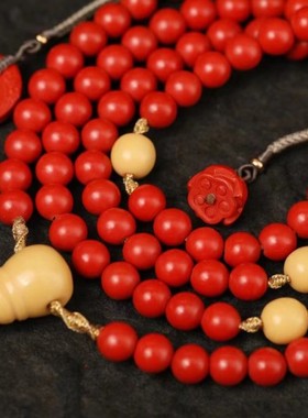 灵丹真朱砂一生安朱砂高含量朱砂缘起佛珠之精进心纯手工精编精致