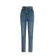 H GENTEEL Hegao 2024 new spring clothing for women's mid-high waist slimming patch embroidered feet pants casual trousers