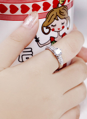 沁缘925银戒指女款女士新年礼物