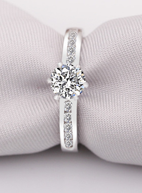 沁缘韩版时尚925时尚魅力银戒指