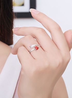 沁缘爱神丘比特925银情侣对戒