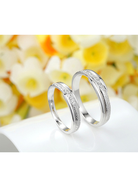 沁缘流星雨925银时尚风情侣戒指