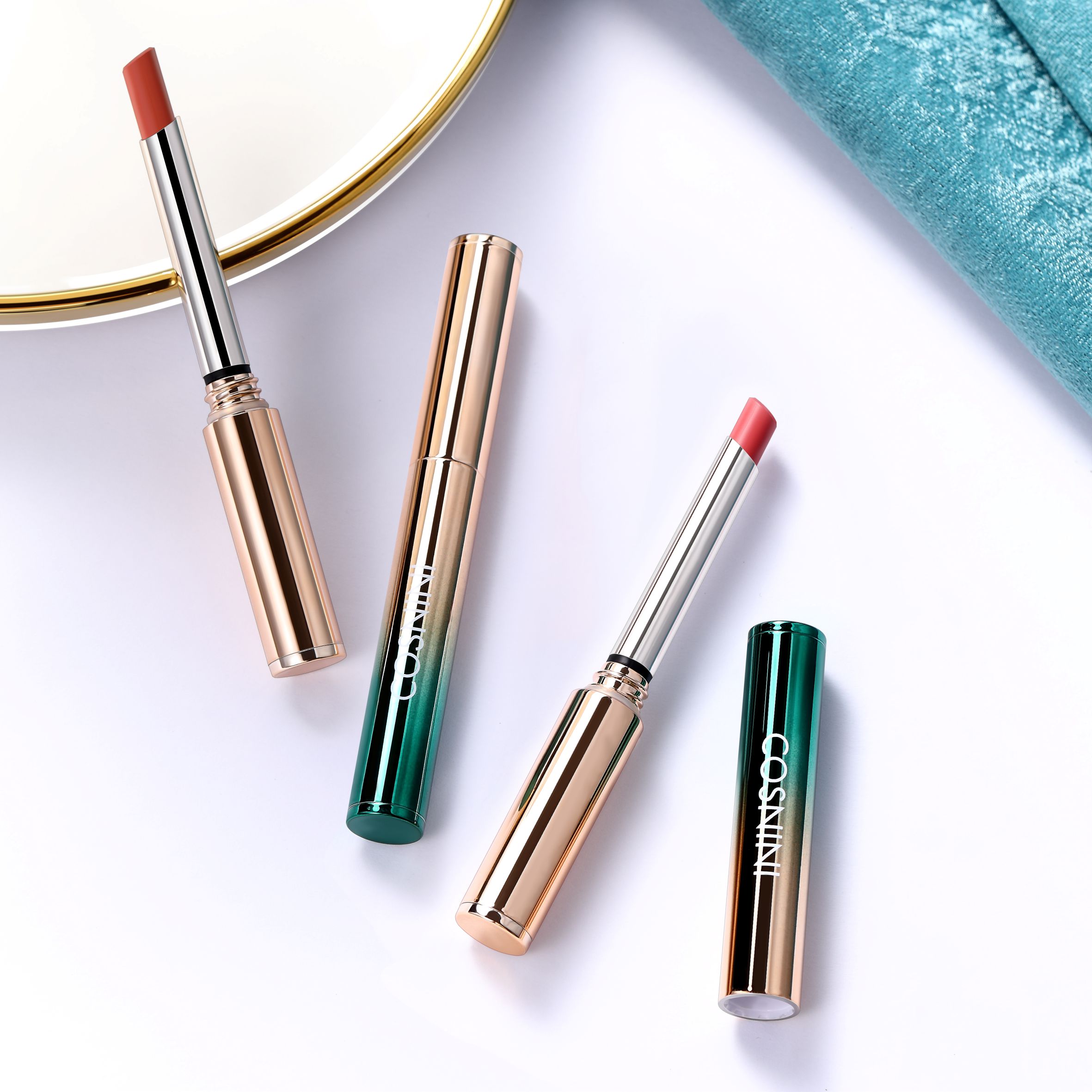 COSNINI雾感口红持久锁色不沾杯不易掉色防水细管唇彩唇膏釉平价 - 图2
