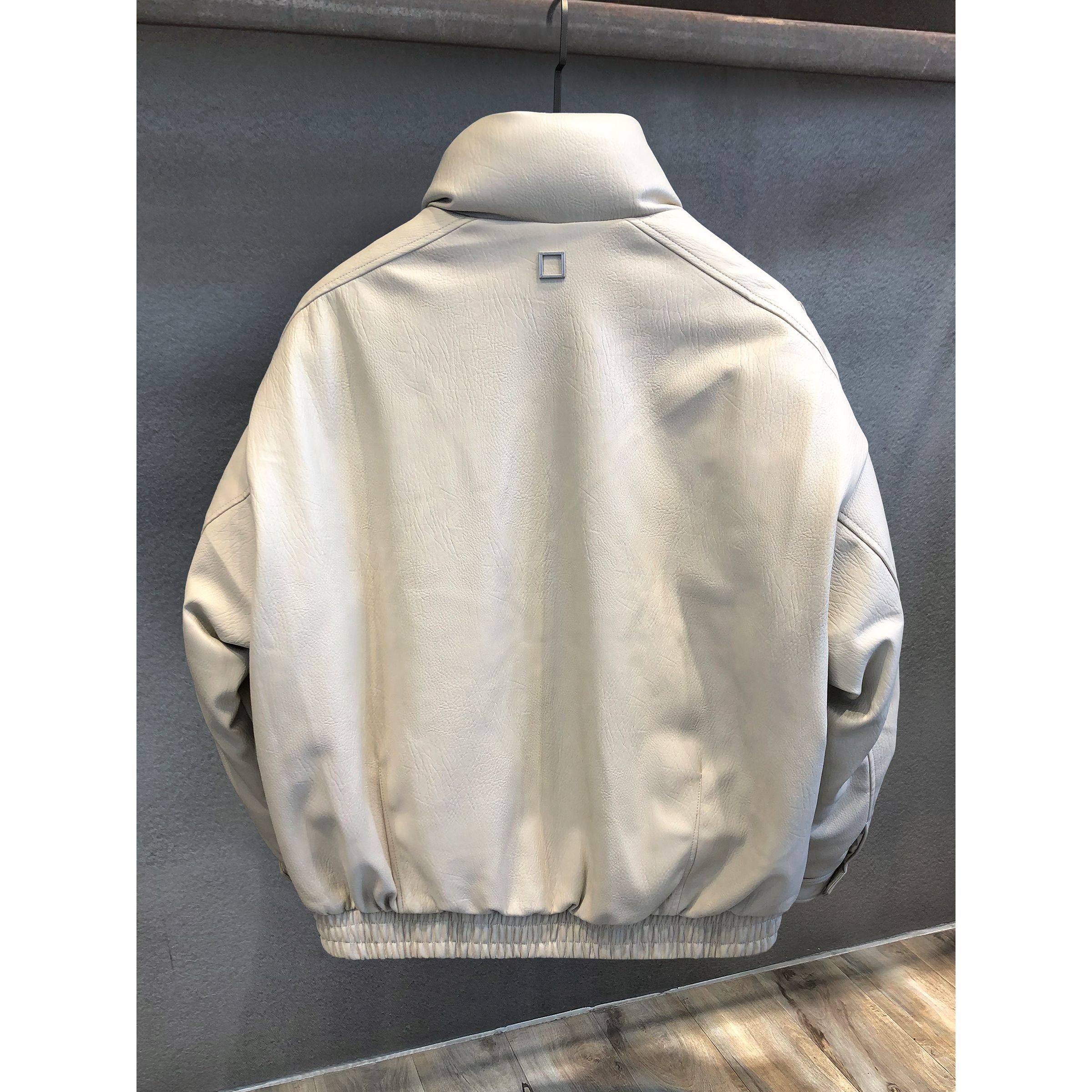 Carol设计师限定90鸭绒加厚机车皮衣羽绒服男士冬季新款保暖外套,淘宝优惠券,粉丝福利购,淘宝优惠卷