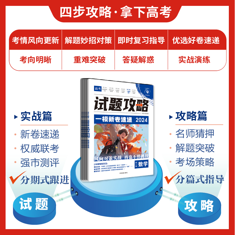 2024高考必刷卷试题攻略考前抢分冲刺卷新高考数学19题试卷语文英语物理化学生物政治历史地理第5辑第6辑模拟卷九省联考新题型改革 - 图2