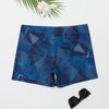 Yuteng men's swimming trunks three-point flat corner