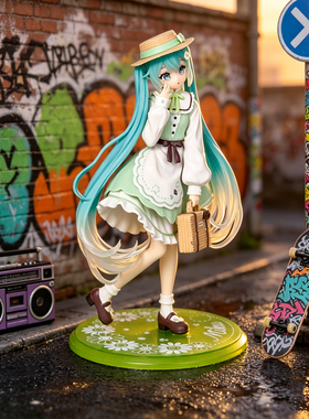初音未来田园音手风初办景品手办动漫二次元美少女摆件模型礼物