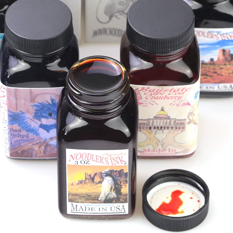 Чернила для ручки Noodler'sink catfish ink scallop относятся к ракообразному Lanta Australia Rose Apache вода-устойчивые цветные чернила