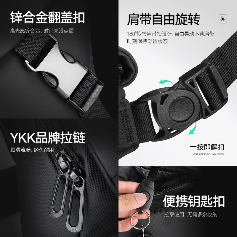 马可·莱登单肩包男时尚斜挎包商务休闲邮差包学生机能工装小挎包,淘宝优惠券,粉丝福利购,淘宝优惠卷