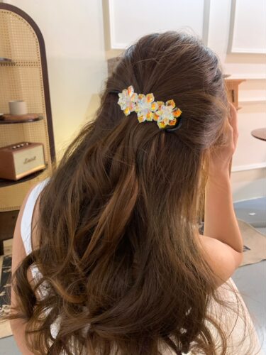 韩国水晶钻冰花新款女2026新款高级感气质侧边夹春夏款发夹刘海夹 - 图1