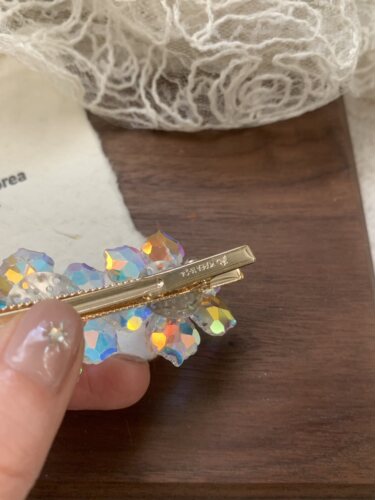 韩国水晶钻冰花新款女2026新款高级感气质侧边夹春夏款发夹刘海夹 - 图3