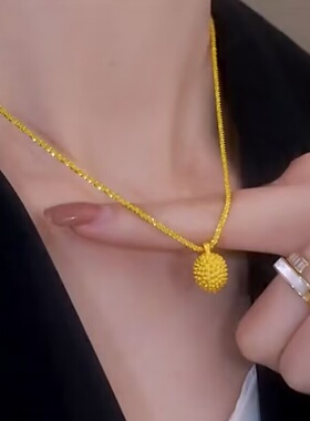 这项链绝了！真金色爆闪女神项链