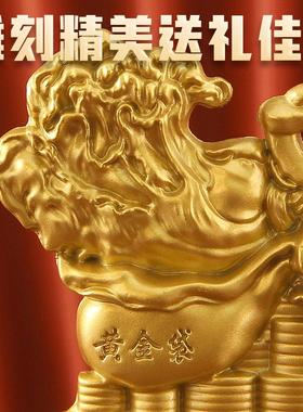 招财进宝金蟾摆件聚宝盆三足蟾蜍