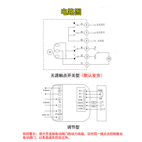 开关型/调节型阀门电动执行器球阀蝶阀电动阀驱动装置220v380v24v - 图3