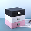 New high-end, exquisite and portable jewelry box storage box