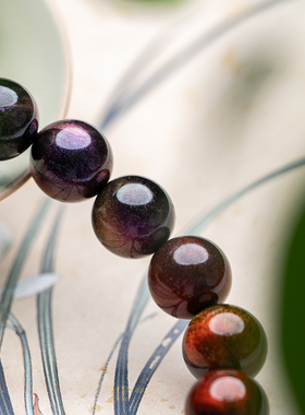【星云】繁星大漆珠星辰大海12mm*16颗单圈手串非遗工艺小众国风