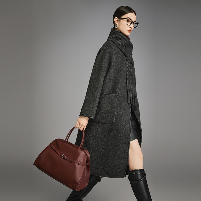 MOFAN Mofandong new Paris gray woolen jacket