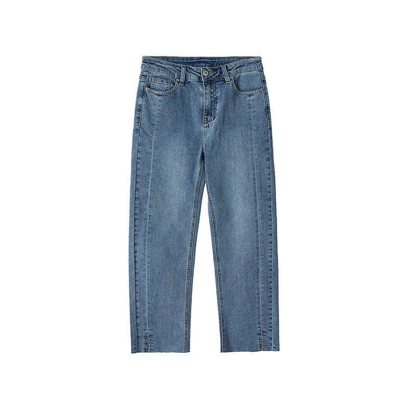mofan摩凡高腰休闲女2022夏牛仔裤 mofan牛仔裤