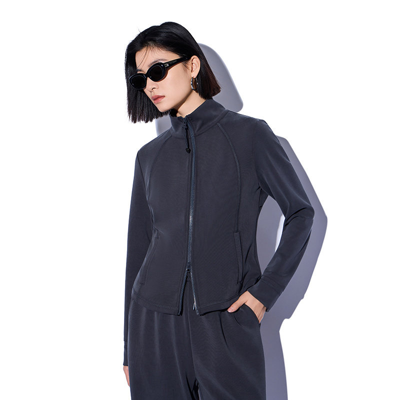 摩卡慕斯休闲短外套女MOFAN摩凡2026春新款高腰直筒裤时尚套装,淘宝优惠券,粉丝福利购,淘宝优惠卷