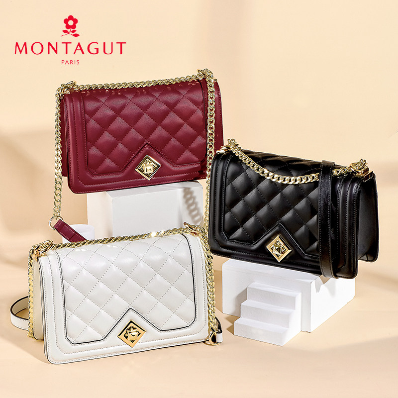 梦特娇真皮2020新款潮夏单肩链条包 华浩翰箱包女士包袋