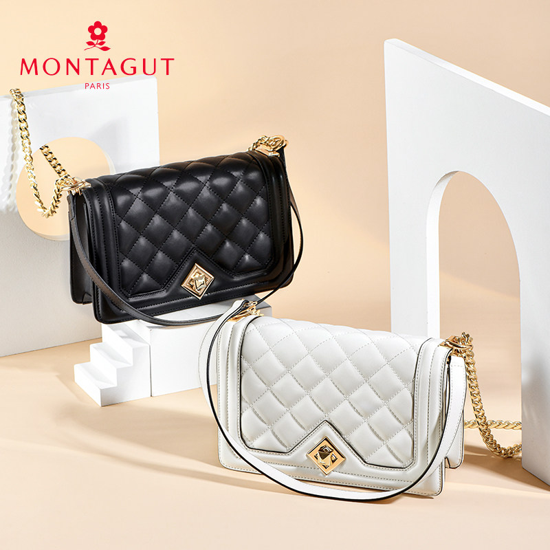 梦特娇真皮2020新款潮夏单肩链条包 华浩翰箱包女士包袋