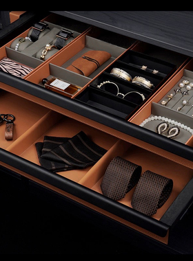 星韵  轻奢样板间卧室梳妆台抽屉装饰品搭配组合家居展厅软装摆件