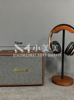 现代轻奢样板房书柜摆件仿真马歇尔音箱音响道具组合客厅软装饰品