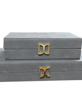 定制家具样板房衣柜衣帽间主卧客厅展厅首饰盒摆件收纳盒软装饰品