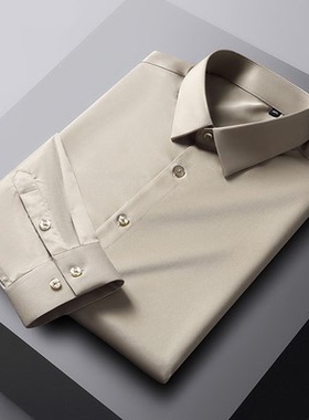 样板间衣服男士衣帽间柜内白衬衫长袖衬衣商务简约男装衣柜装饰品