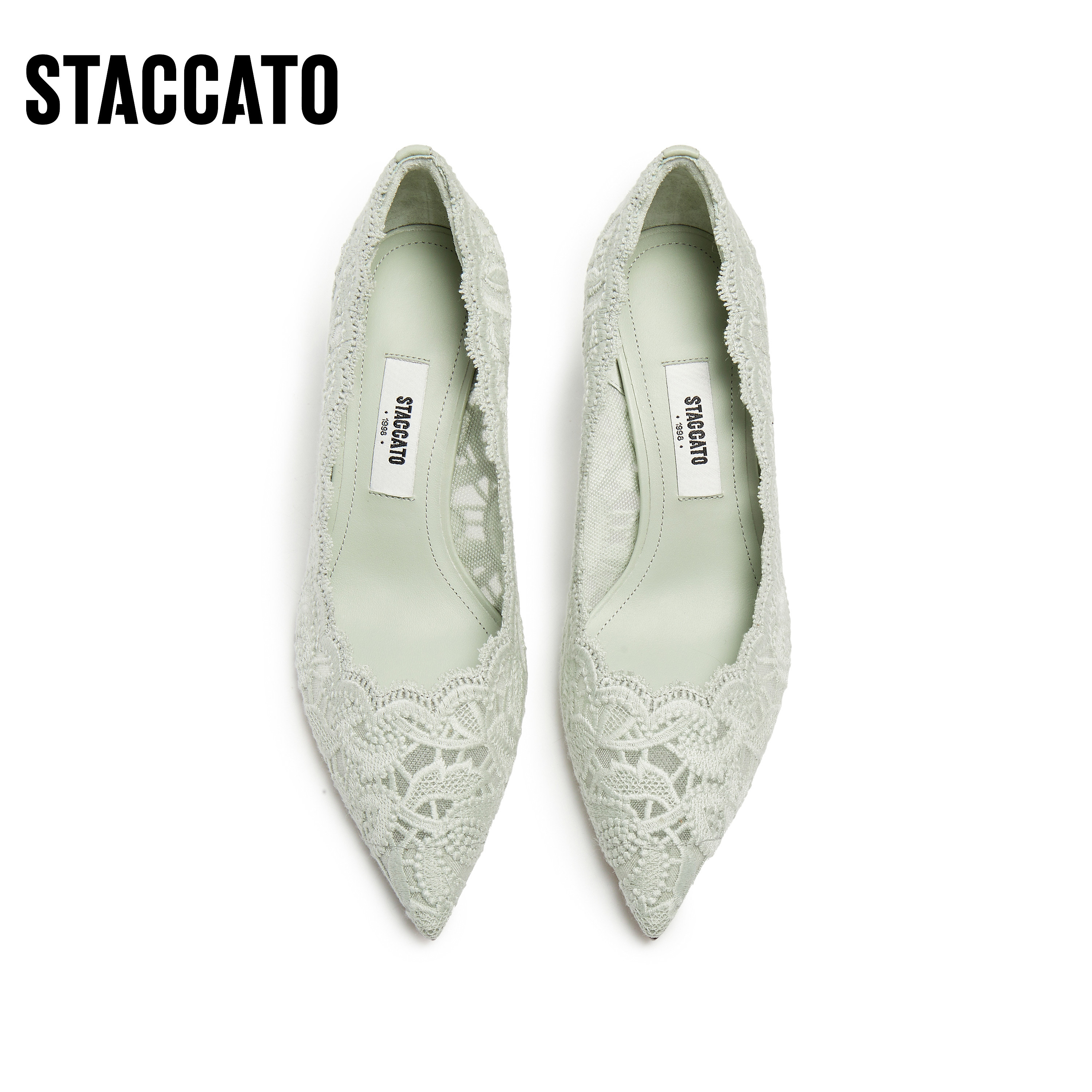 思加图2026新款Burano蕾丝岛法式高跟鞋细跟婚鞋单鞋女鞋ED335AQ6,淘宝优惠券,粉丝福利购,淘宝优惠卷