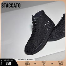 Thagatu 2023 Fall new Fashion Leisure High Shoes Tide Cool Heightening Board Shoes Lady Boots EHW21CD3