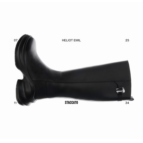 STACCATOxHELIOT EMIL联名款无界幻象长靴复古骑士靴女靴EAI01DG4 - 图0