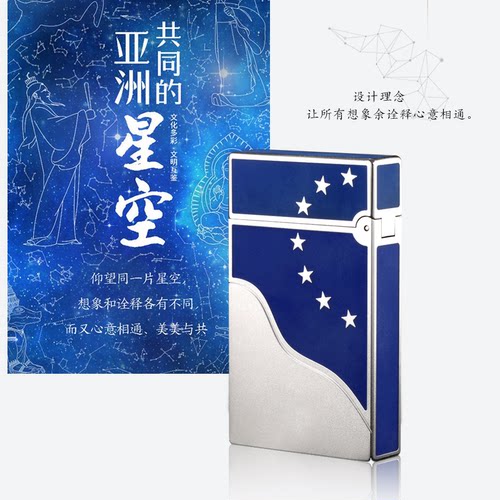 专柜正品S.dubtnt法国都柏特充气朗声打火机全铜高档火机璀璨星空 - 图1