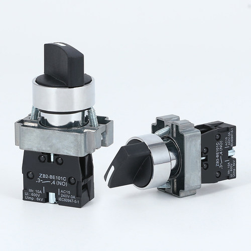 XB2-BD21 XB2-BD22 BD25 BD33二档旋钮按钮开关22mm三档旋钮 ZB2 - 图0