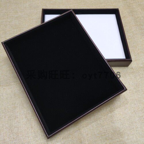 高档珠宝首饰饰品手表手机展示盘柜台托盘软皮质绒布展示道具定做 - 图3
