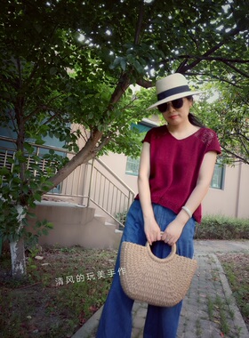 罗莎琳达亚麻蕾丝手工编织毛线
