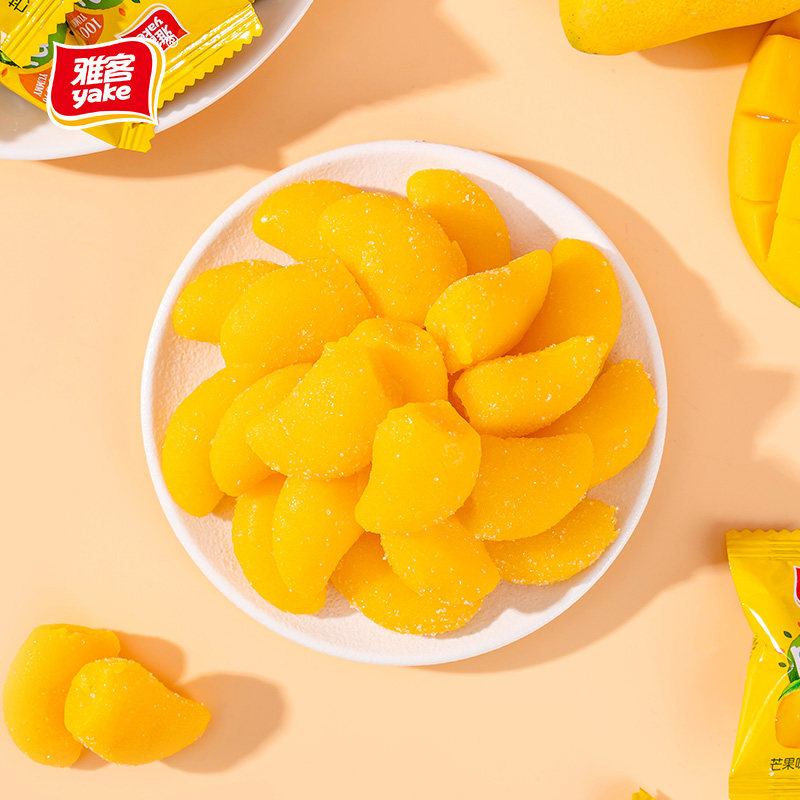 雅客芒果软糖水果味口味休闲糖果婚庆喜糖芒果味软糖袋装糖果200g,淘宝优惠券,粉丝福利购,淘宝优惠卷