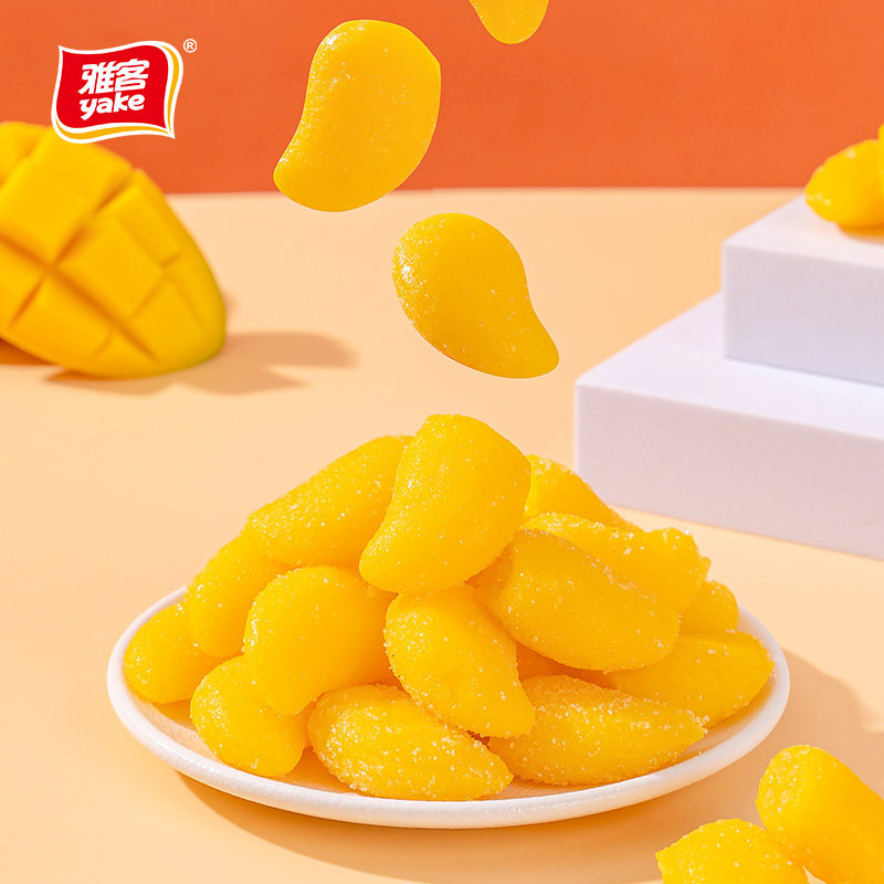 雅客芒果软糖水果味口味休闲糖果婚庆喜糖芒果味软糖袋装糖果200g,淘宝优惠券,粉丝福利购,淘宝优惠卷