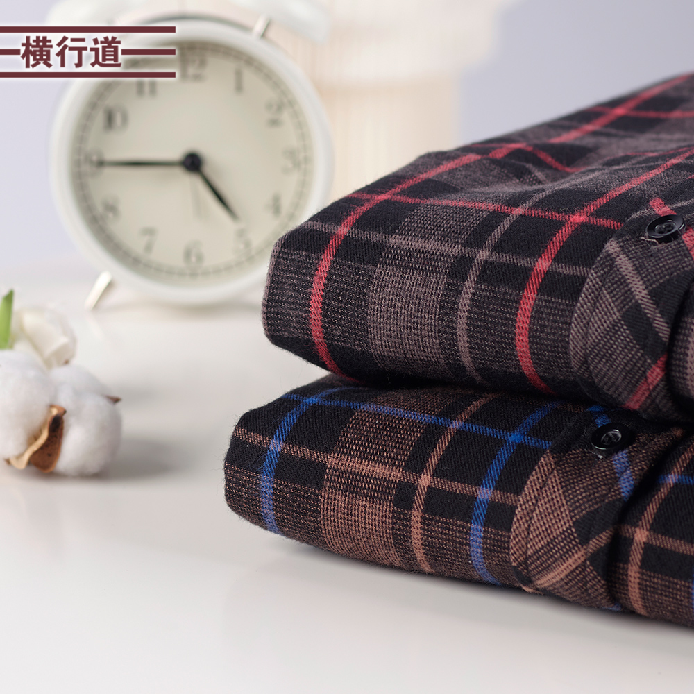 2025冬季新款加绒加厚保暖衬衫外套女装妈妈长袖大码宽松格子衬衣 - 图3