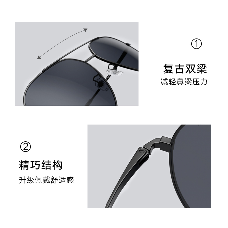 帕森偏光男潮流开车防紫外潮太阳镜 帕森太阳眼镜