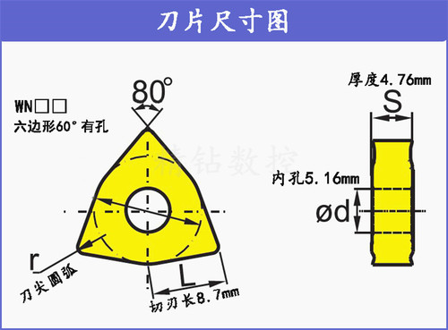 日本三菱数控刀片WNMG080404/08MA VP15TF软钢不锈钢桃型车刀刀头 - 图2