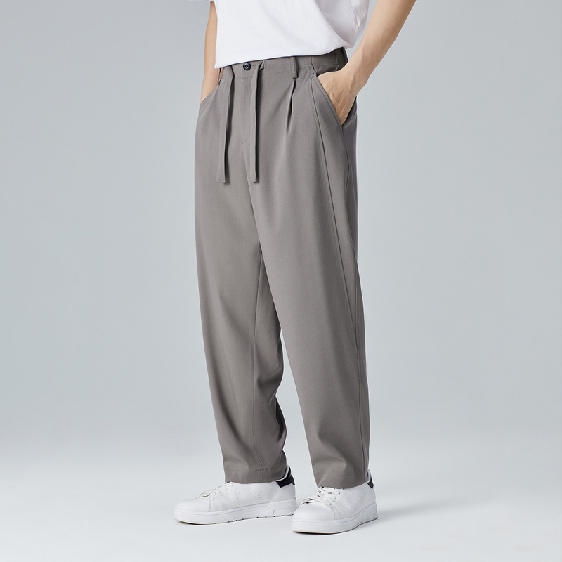 太平鸟男装春秋垂感西装裤男休闲裤 太平鸟男装休闲裤