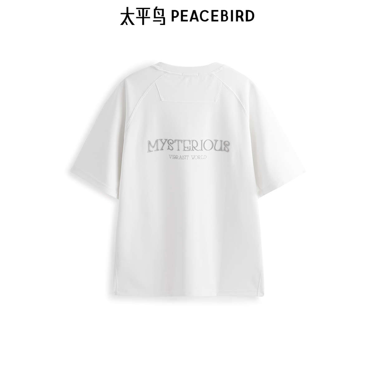 【商场同款】太平鸟男装休闲T纯色重磅T恤宽松休闲T恤B1CNF2313